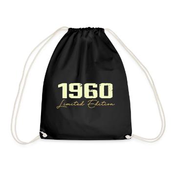 1960 Édition Limitée - 1960 Cadeau D'anniversaire - Sac de sport léger - noir - Devant