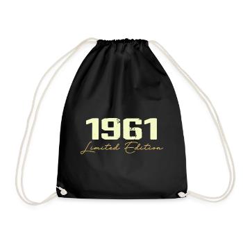 1961 Édition Limitée - 1961 Cadeau D'anniversaire - Sac de sport léger - noir - Devant