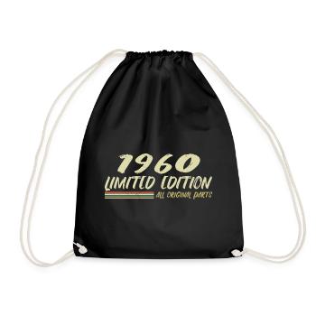 Cadeau D'anniversaire 1960 Idée Cadeau 1960 - Sac de sport léger - noir - Devant