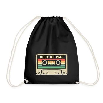 Le meilleur de 1945 Rétro 80 ans 80e anniversaire - Sac de sport léger - noir - Devant