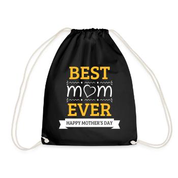 Best Mom Ever - Turnbeutel - Schwarz - Vorne