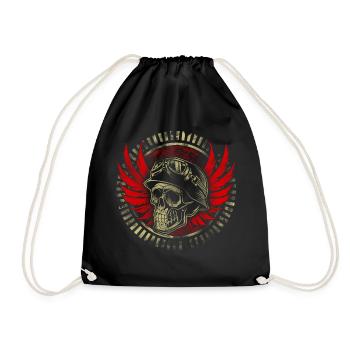 Reaper - Gamer Vintage Design Logo Only - Turnbeutel - Schwarz - Vorne