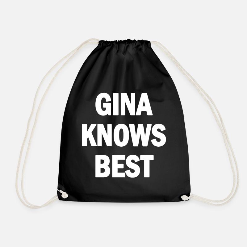 gina knows best - Turnbeutel - Schwarz