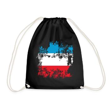 Flag Luxembourg Luxembourg - Drawstring Bag - black - Front