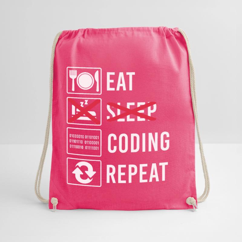 Coding Code Programmieren Geschenk Lustig Spruch Turnbeutel