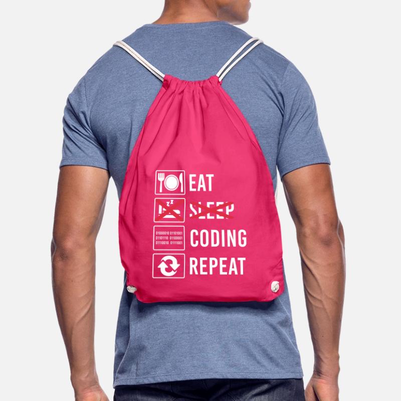 Coding Code Programmieren Geschenk Lustig Spruch Turnbeutel