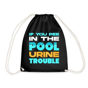Pool Guy Cleaner Pool Service Funny - Turnbeutel - Schwarz - Vorne
