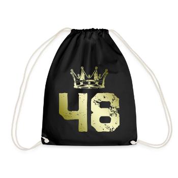 48 Couronne numérique - Sac de sport léger - noir - Devant