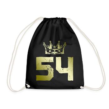 54 Couronne de numéros - Sac de sport léger - noir - Devant