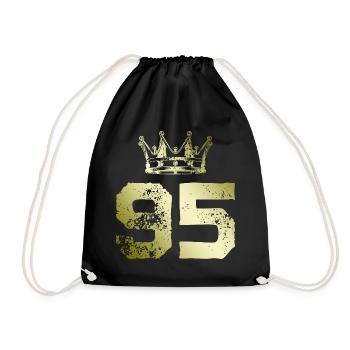 95 Couronne numérique - Sac de sport léger - noir - Devant