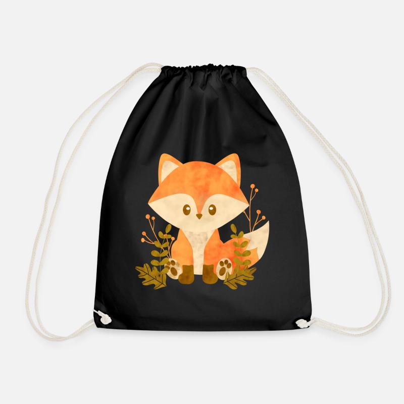 Süßer Fuchs - Turnbeutel - Schwarz