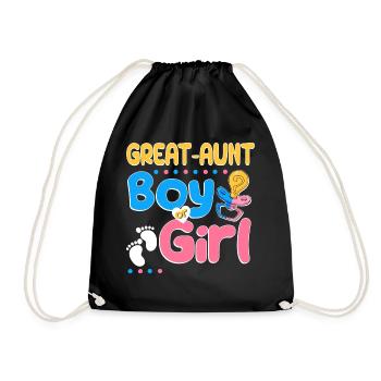Rose ou bleu La grand-tante tante t’aime mieux - Sac de sport léger - noir - Devant