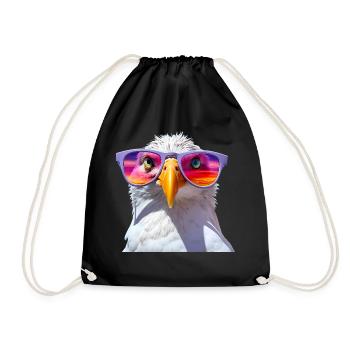 Mouettes Lunettes de soleil - Sac de sport léger - noir - Devant