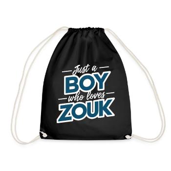 Zouk-Tanz-Geschenk - Turnbeutel - Schwarz - Vorne