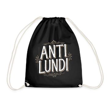 Anti-Lundi - Sac de sport léger - noir - Devant