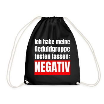 Mon groupe de patience est négatif - Sac de sport léger - noir - Devant