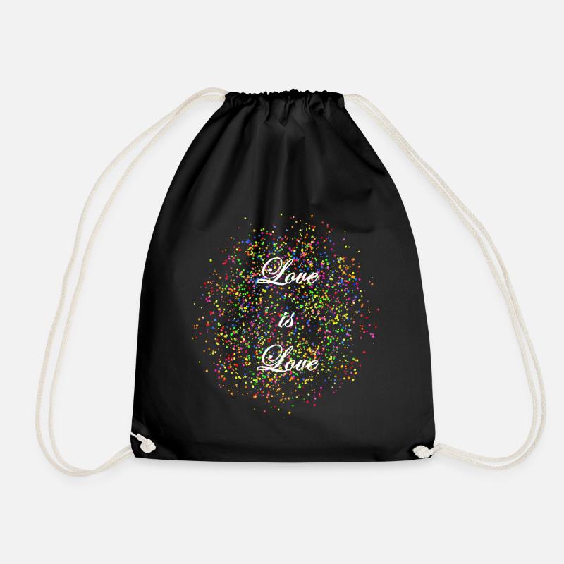 Love is Love - Turnbeutel - Schwarz