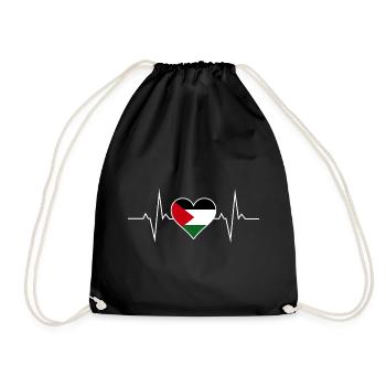 Palestine Heartbeats - Sac de sport léger - noir - Devant