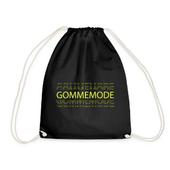 Gommemode - Jugendsprache - Turnbeutel - Schwarz - Vorne