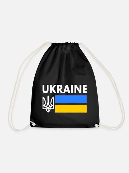 Ukraine - Turnbeutel - Schwarz