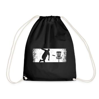 Disc Golf Players Disc Golf Disc Golf Players - Drawstring Bag - black - Front