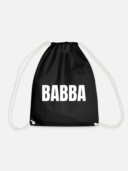 Babba Papa Vater Hessisch Bayrisch Sächsisch - Turnbeutel - Schwarz