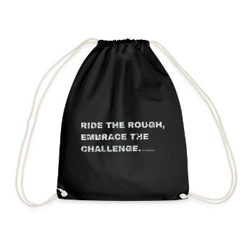 Gravel, Mountain Bike, Passion, Cycling - Drawstring Bag - black - Front