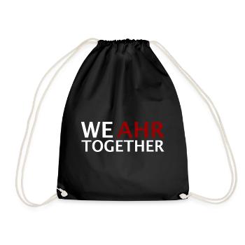 We AHR together | Ahrtal Hochwasser SolidAHRität - Turnbeutel - Schwarz - Vorne