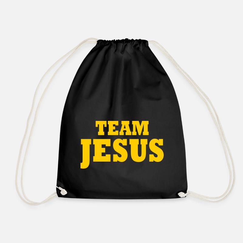 Team jesus - Turnbeutel - Schwarz