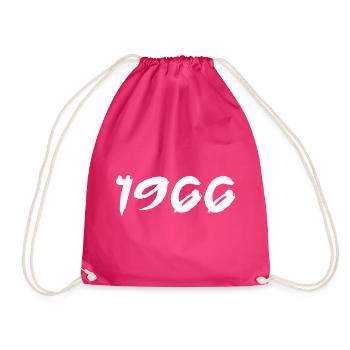1966 59th Anniversary Gift 1966 Retro 1966 - Drawstring Bag - fuchsia - Front