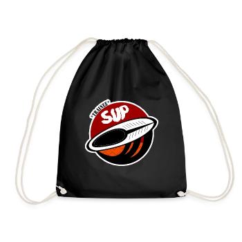 SUP - Turnbeutel - Schwarz - Vorne