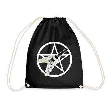 Pentagram Guitar - Turnbeutel - Schwarz - Vorne