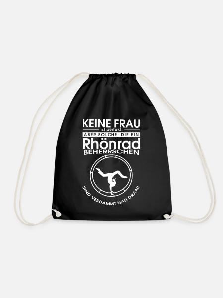 Rhönrad beherrschen - Turnbeutel - Schwarz
