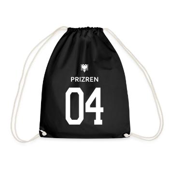 Albanische T-Shirt Priren 04 Adler albania eagle - Turnbeutel - Schwarz - Vorne