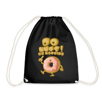 Do nuts - Drawstring Bag - black - Front
