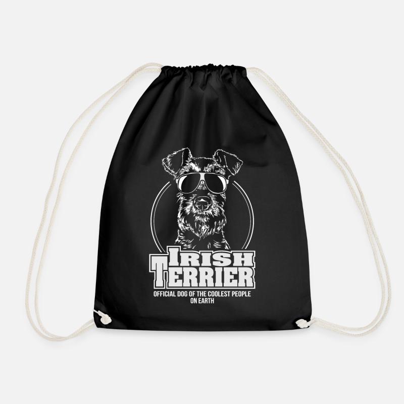 IRISH TERRIER coolest people Wilsigns Geschenk - Turnbeutel - Schwarz