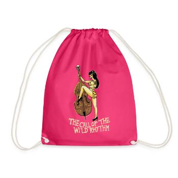 call of the wild - Drawstring Bag - fuchsia - Front