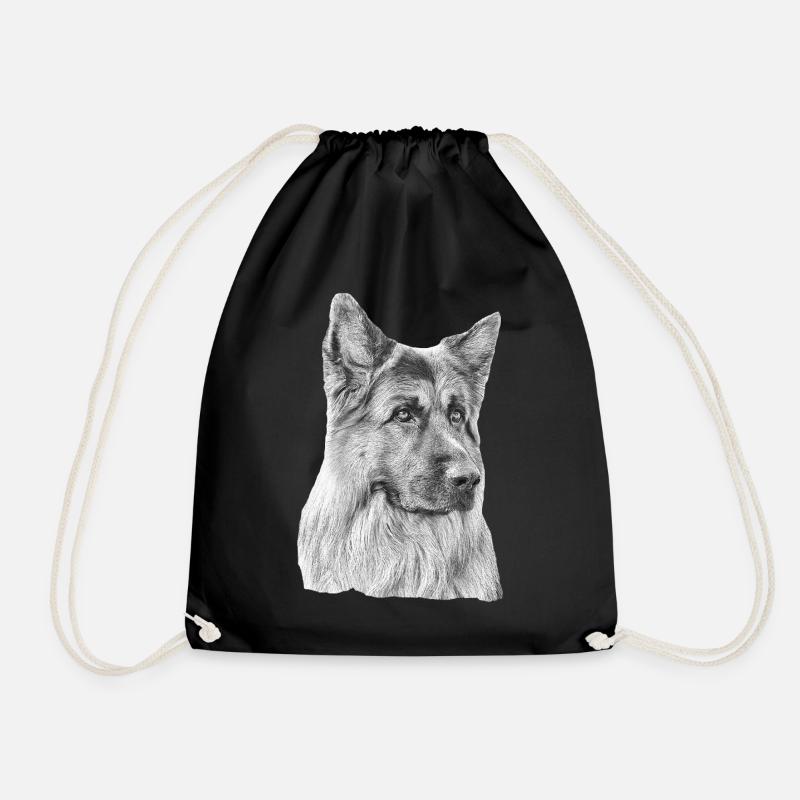 Altdeutscher Schäferhund Deutscher Schäferhund - Turnbeutel - Schwarz