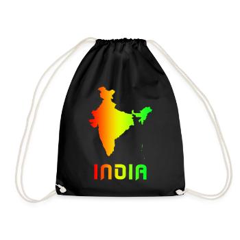 Cartes indiennes design arc-en-ciel - Sac de sport léger - noir - Devant