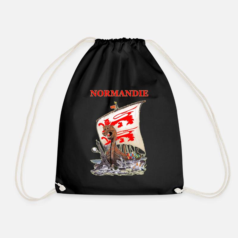 DRAKKAR NORMANDIE création Louis RUNEMBERG © Adagp - Sac de sport léger - noir