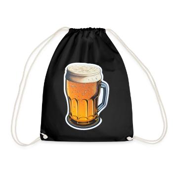 Beer - Drawstring Bag - black - Front