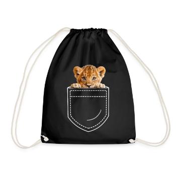 Lion - Sac de sport léger - noir - Devant