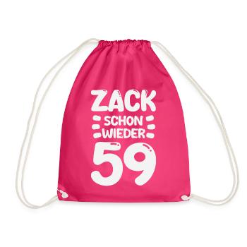 Zack 59 encore ! Anniversaire - Sac de sport léger - fuchsia - Devant