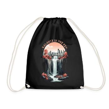L’équilibre est la clé - Sac de sport léger - noir - Devant