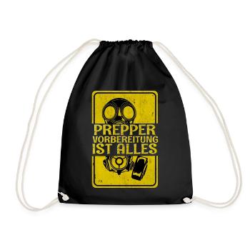 Prepper - Turnbeutel - Schwarz - Vorne