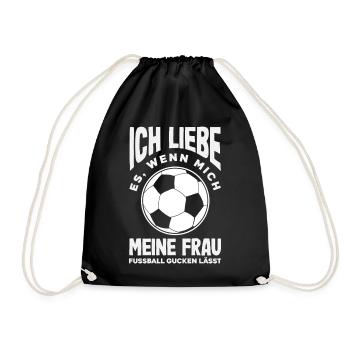 Drôle de Football Football Fan Cadeau - Sac de sport léger - noir - Devant