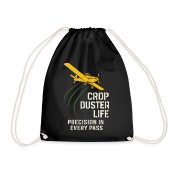 Cadeau de pilote d’agriculture de l’aviation rurale - Sac de sport léger - noir - Devant
