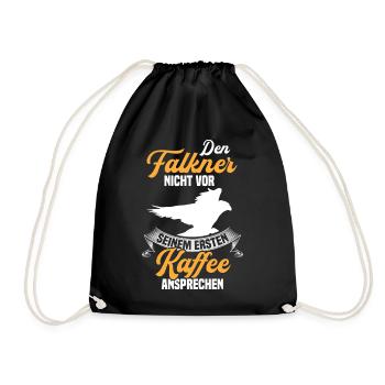 Falconers Approach Pickling Falconry - Drawstring Bag - black - Front