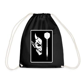 DARTS AND DEVIL - Drawstring Bag - black - Front