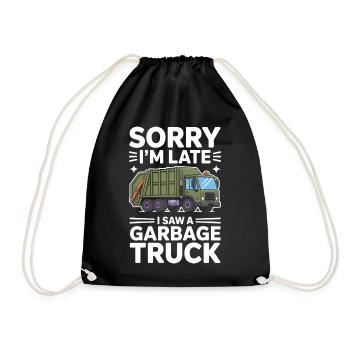 Garbage Day is my favorite day of the week - Drawstring Bag - black - Front